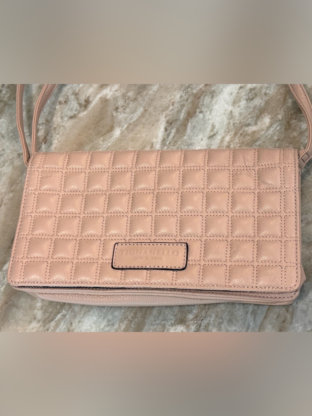 TIGNANELLO Pink quilted leather crossbody bag - Picture 2 of 5
